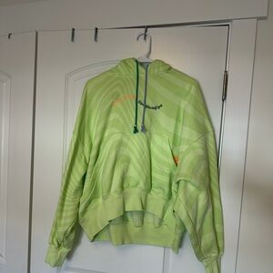 Nike Lime Striped Hoodie